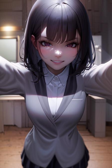 00553-3057047932-masterpiece, best quality, highres, 1girl solo, kabedon pov, evil smile, looking at viewer, school uniform.png